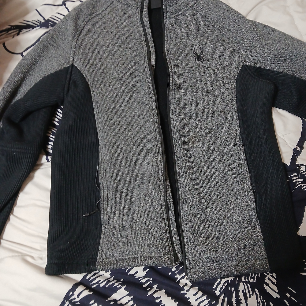 Spyder Gray and Black Jacket